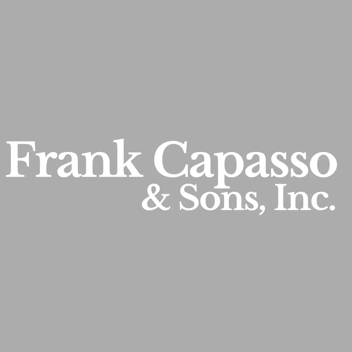 FRANK CAPASSO & SONS INC